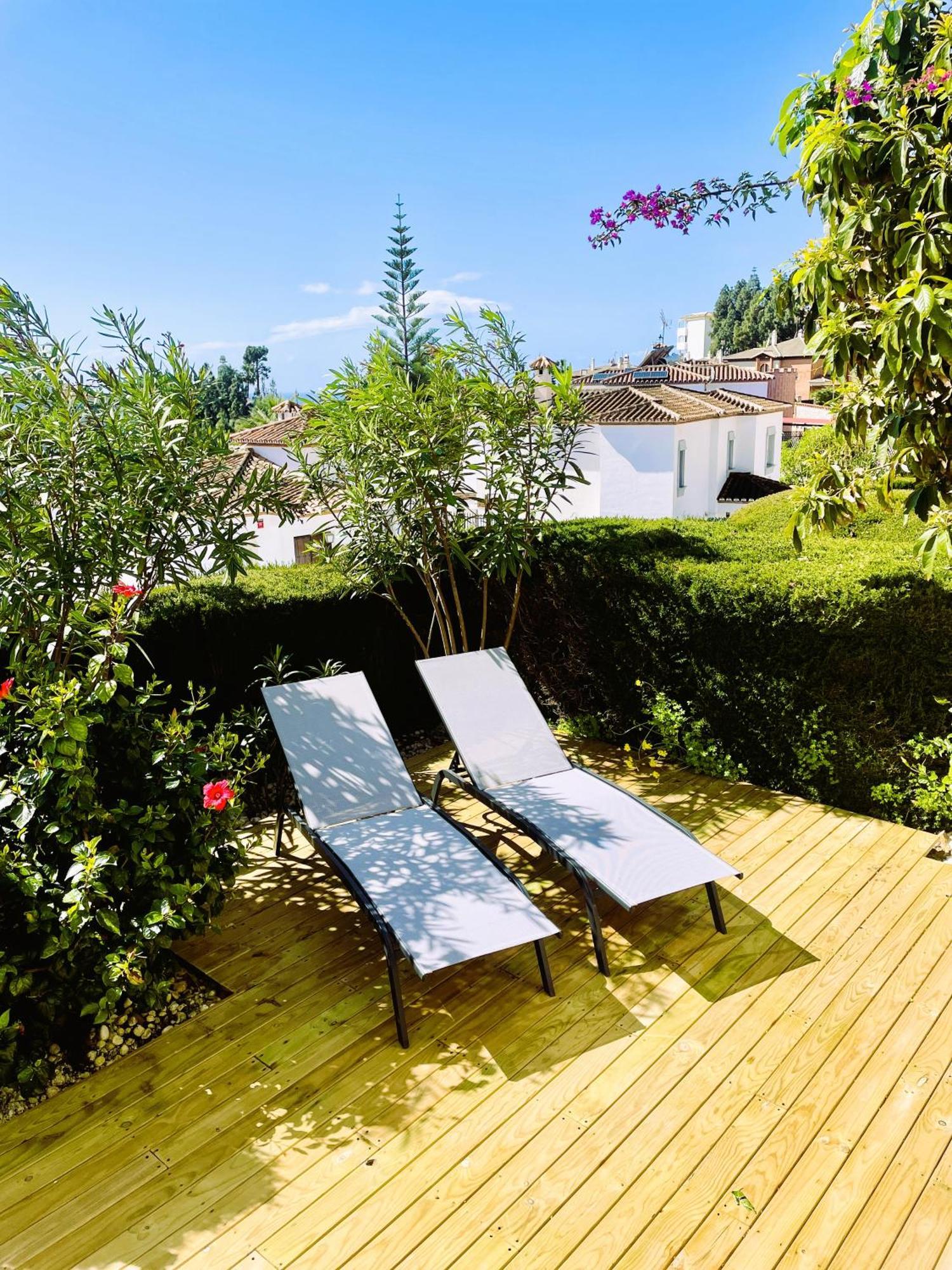 Modern Garden Apartment With A Fantastic Sea View And A Private Garden Sitio de Calahonda Exteriör bild